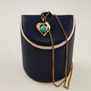 Kupittaan kulta oy | Elis Kauppi | pieni SYDÄN Riipus | Turkoosi-kivi | Kaulakoru 585 kultaa 