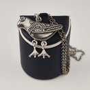 Kalevala Koru | (keskikoko) Hattulan Lintu Riipus | Kaulakoru |  Hopeaa 