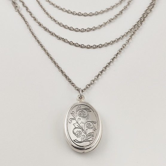 Kalevala Koru | Lapin Medaljonki | Kaulakoru |  Hopeaa