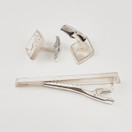 UT | Tarkkanen oy | Korusetti | Solmioneula & Kalvosinnapit | Hopeaa