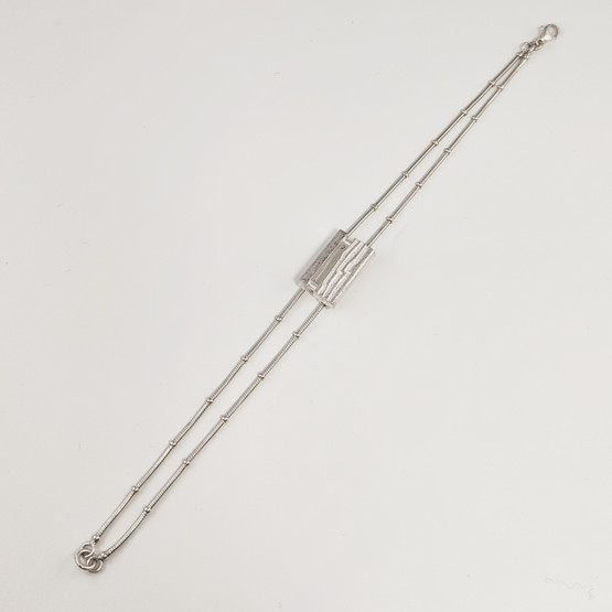 Kalevala koru | rannekoru | Ranneketju | Hopeaa