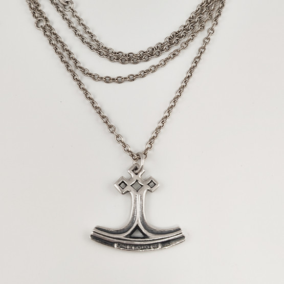 KK | Kalevala Koru | pieni Torin Vasara RIIPUS | Kaulakoru | Hopeaa 