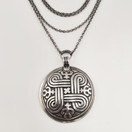 Kalevala Koru | (iso) Hannunvaakuna Riipus | Kaulakoru | Hopeaa -95