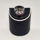 E.Granit & co.| Erik Granit |  vintage Sormus liilalla kivellä |  Hopeaa -67