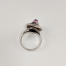 E.Granit & co.| Erik Granit |  vintage Sormus liilalla kivellä |  Hopeaa -67