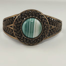 Turun Hopea oy | Pentti Sarpaneva | iso PUNOS rannekoru | Akaatti | Pronssia