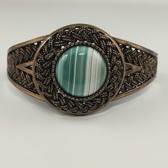 Turun Hopea oy | Pentti Sarpaneva | iso PUNOS rannekoru | Akaatti | Pronssia