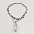 AAL | Rannekoru | ranneketju kirkkaalla kivellä | 925 Hopeaa 