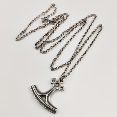 KK | Kalevala Koru | pieni Torin Vasara RIIPUS | Kaulakoru | Hopeaa 