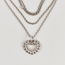 Kalevala Koru |  VALOISA Sydänriipus | Kaulakoru | Hopeaa