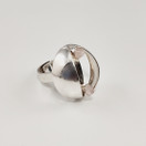 Kupittaan Kulta oy |  Elis Kauppi | kookas Vintage Sormus | Ruusukvartsi | Hopeaa -70