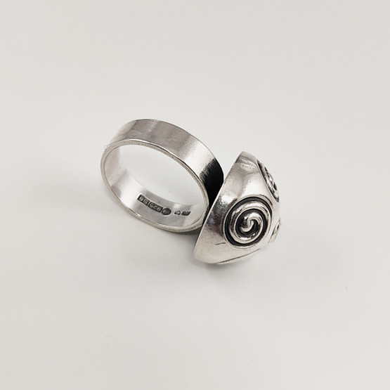 Kalevala Koru | Halikon käätykorut | Spiraali -Sormus | Hopeaa -95