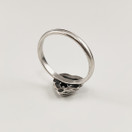 Kalevala koru | Talon sydän sormus | 18mm | Hopeaa