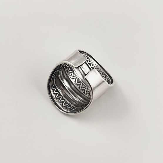 Kalevala Koru | Perniön Sormus | Säädettävä koko |  Hopeaa  