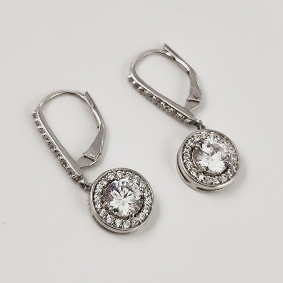 Kultajousi oy | Korvakorut kirkkailla korukivillä | 925 Hopeaa