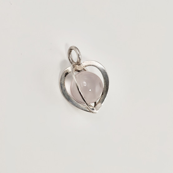 Kupittaan Kulta | Elis Kauppi | Sydän Riipus | Ruusukvartsi | Hopeaa