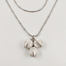 Kalevala Koru | Lumikukka riipus | 3-kukkaa | kaulakoru hopeaa