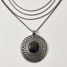 Kalevala Koru | Riipus-287 | Spektroliitti | USKELAN Kaulakoru | Hopeaa -94