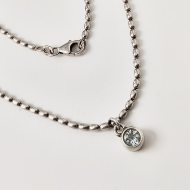 Kalevala Jewelry | ´Spring´necklace | Blue Topaz | Sterling