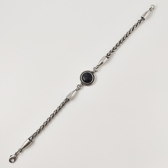 Kalevala Koru | Spektroliitti RANNEKORU | Hopeaa -04