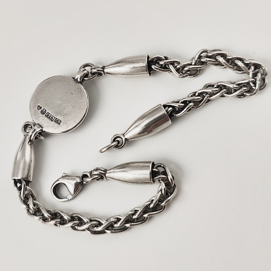 Kalevala Koru | Spektroliitti RANNEKORU | Hopeaa -04