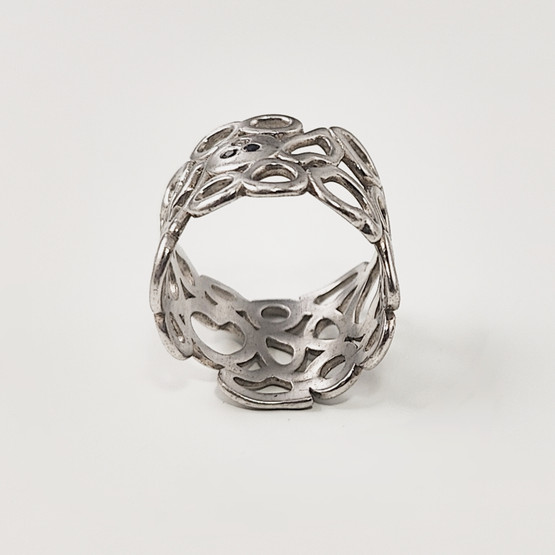 17mm leveä SORMUS |  925 Hopeaa  