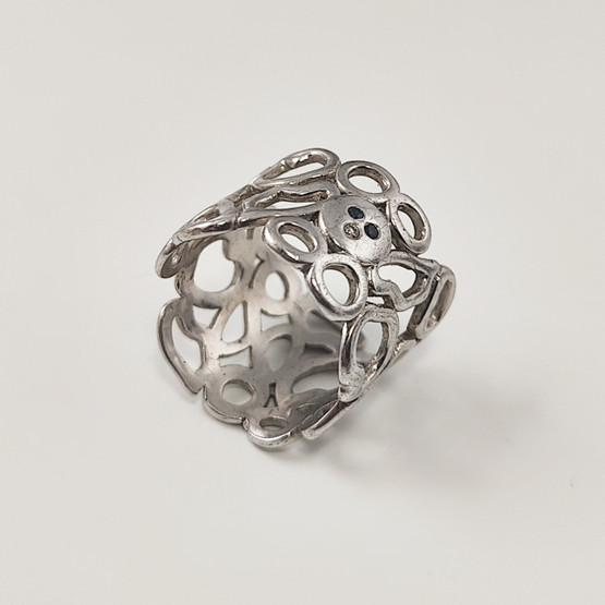 17mm leveä SORMUS |  925 Hopeaa  