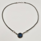 Kalevala Koru | Spektroliitti kääty | 50cm kaulakoru | Hopeaa