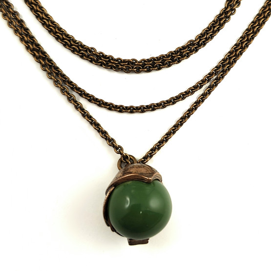 Kalevala Koru | (iso) Tintti riipus | Kaulakoru | Pronssia