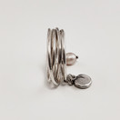 Kalevala Koru | Vanamo Sormus | Roosa helmi | 19mm | Hopeaa