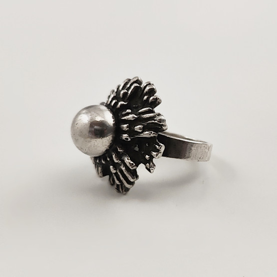 E.Granit & co.| Erik Granit |  vintage Sormus |  Hopeaa -70