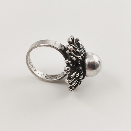 E.Granit & co.| Erik Granit |  vintage Sormus |  Hopeaa -70