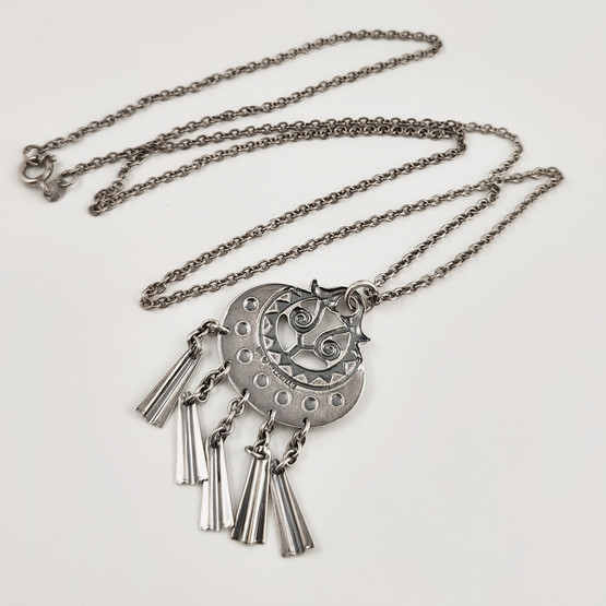 Kalevala Koru | (keskikoko) KUUTAR riipus | Kaulakoru | Hopeaa -96