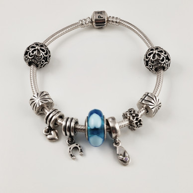 PANDORA -Bracelet  | 9x pendant | 925 Sterling