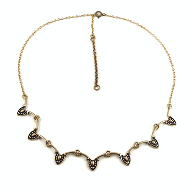 Kalevala Jewelry |  'Helinä' necklace | Bronze