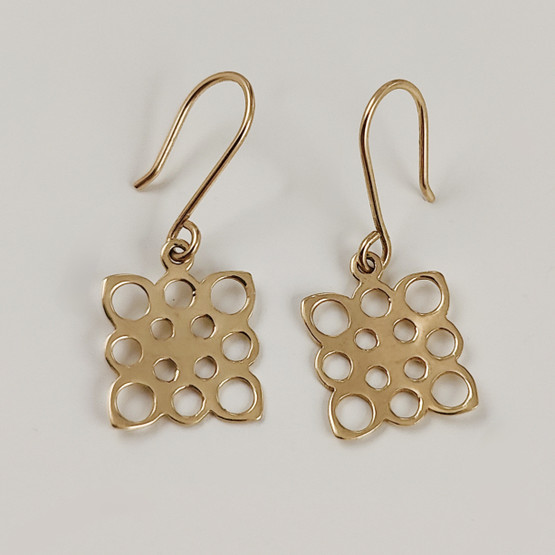 Kultakeskus oy, Finland | Liisa Vitali | LACE  earrings | 585 Gold