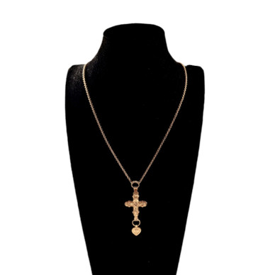 Kalevala koru | Räisälän Krusifiksi riipus | kaulakoru | 585  Kultaa -94