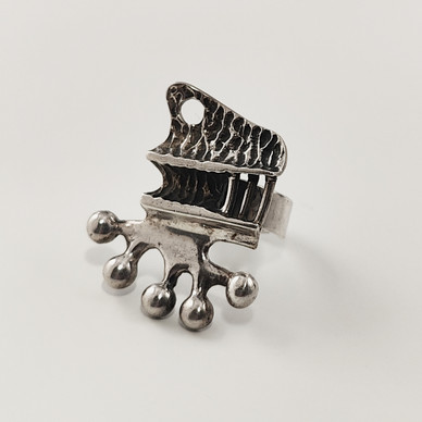 Valo-koru / Kauniskoru | Finnish vintage Ring | Sterling -71