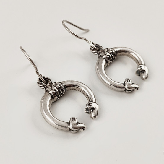 Kalevala Jewelry | ' Moose head' earrings | Sterling 