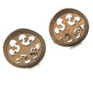 Kalevala Jewelry | HAUHO Kalomäki cufflinks | model -1574 | Bronze