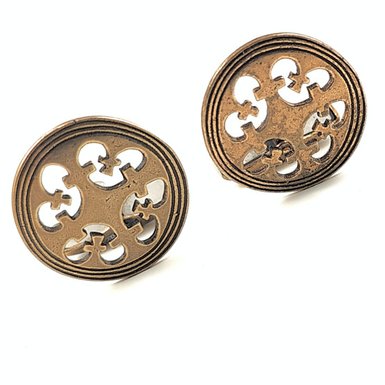 Kalevala Jewelry | HAUHO Kalomäki cufflinks | model -1574 | Bronze