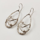 Goldsmiths Sten & Laine | Karl Laine |  Earrings | Finnish vintage jewelry | 830 SILVER -70
