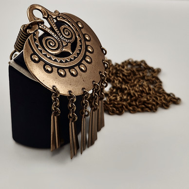 Kalevala Jewelry | (big) ´Kuutar´-pendant | Necklace | Bronze
