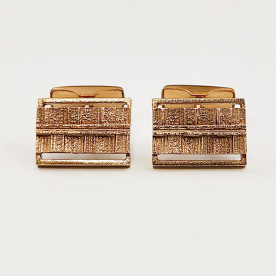 Kultasepät Salovaara ky | Finnish vintage jewelry | CUFFLINKS | Bronze