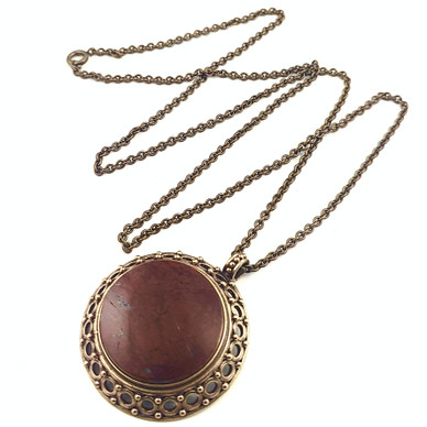 Kalevala jewelry | Kai Lindström | Pendant-1515 | JASPER Necklace | Bronze 