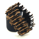 Turun Hopea oy | Pentti Sarpaneva | width 3.7cm | ' Kaarna ' bracelet | Bronze