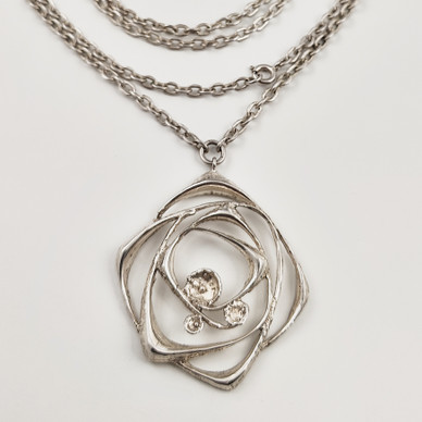 Kultasepät Sten & Laine | Karl Laine |  Finnish vintage NECKLACE |  830 Silver -70