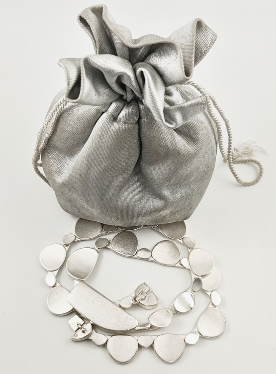 LAPPONIA | Björn Weckström | upea kääty | Kaulakoru | Hopeaa -87