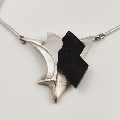 Lapponia Jewelry | Zoltan Popovis | EBONY-necklace | Sterling -86