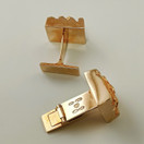 Lapponia Jewelry | Björn Weckström ,|'Ounas / Mountains' cufflinks | 585 gold -67